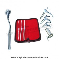 Hegar uterine dilator 3 pieces set,3-4, 5-6, 7-8, pinwheel, grave 3pcs, collin large